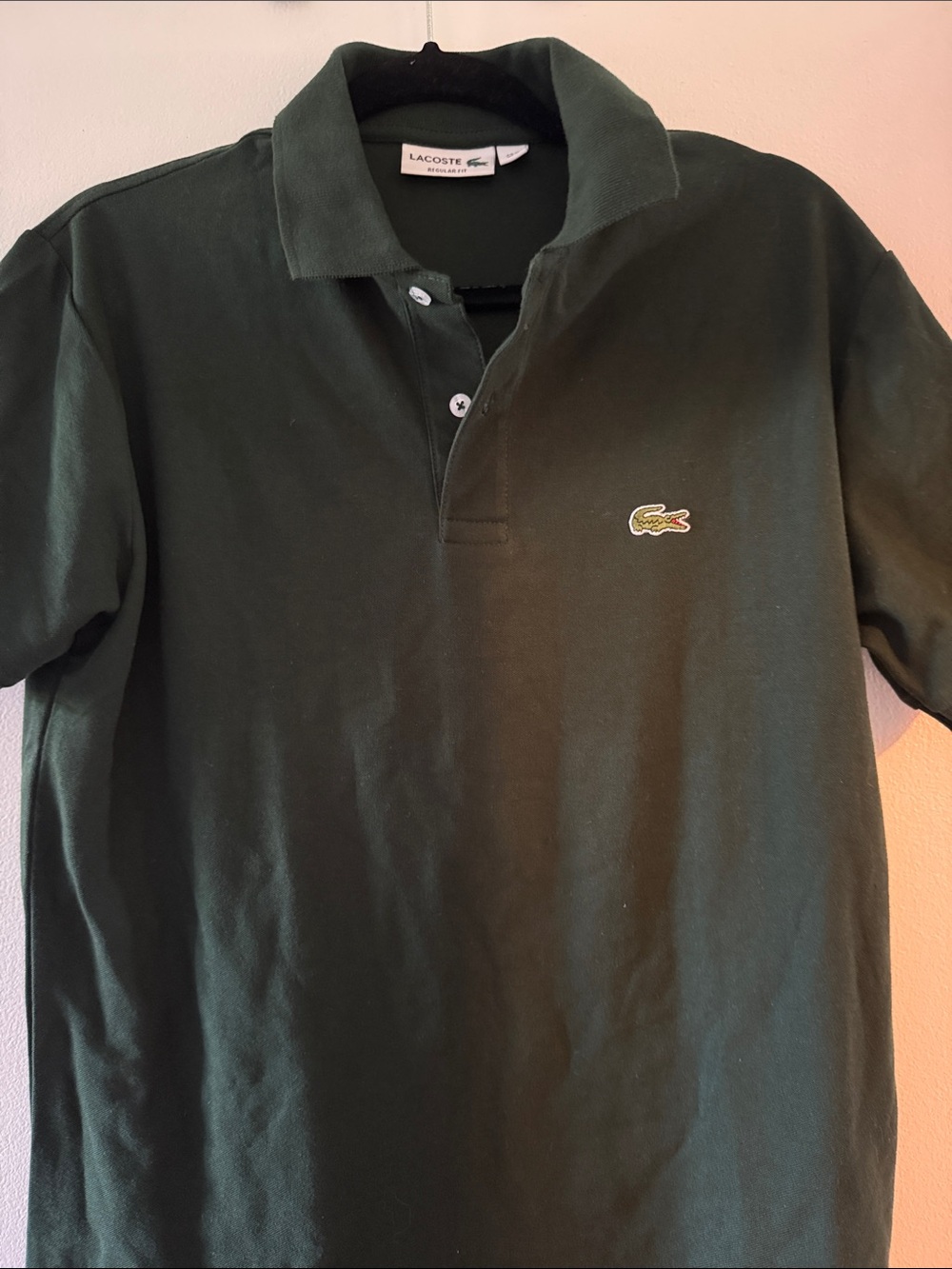 Lacoste Men's Forest Green Pique Polo US M
Size